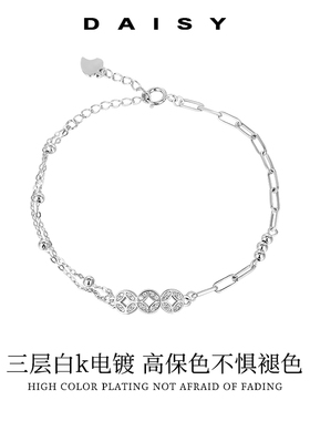 招财铜钱手链新款高级轻奢精致