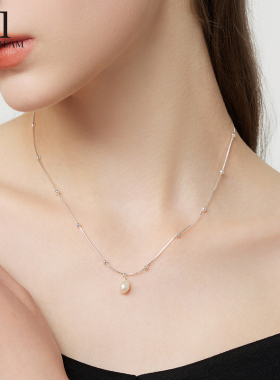 925纯银淡水珍珠项链小众轻奢