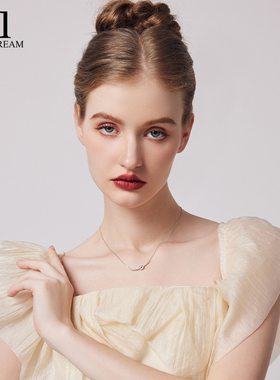 999纯银微笑绳结项链小众设计感