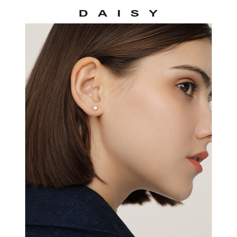 睡觉免摘999纯银几何女小简约耳钉 daisydream耳钉