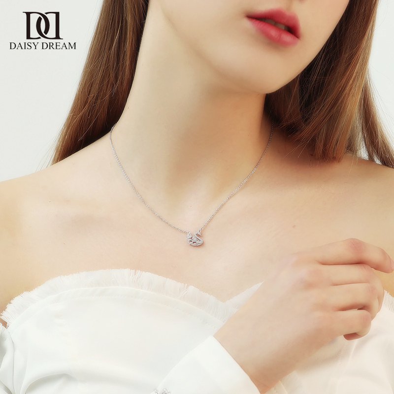 小天鹅女潮网红颈带短款子锁骨链 daisydream项链