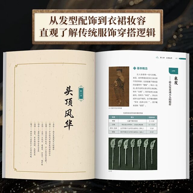Illustrations of traditional clothing matching Chunmei Fox Ancient people's clothing Ancient clothing Chinese wardrobe Chinese clothes A treasure book that will let you instantly understand the secrets of ancient people's clothing