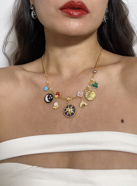 珠宝级生命力彩色宝石项链