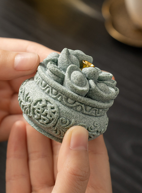 泥土故事创意香插摆件