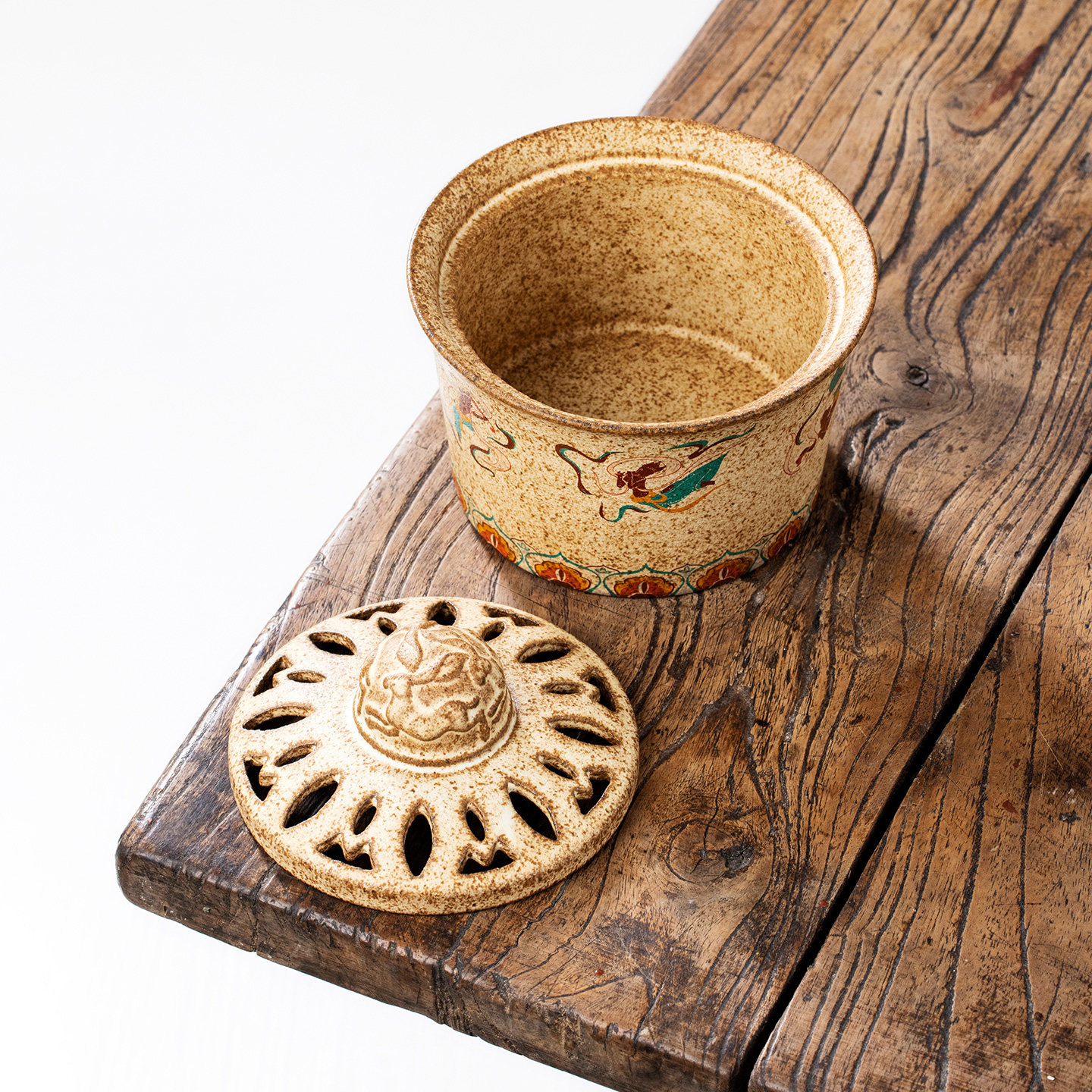 敦煌文创飞天仕女盘香炉国潮风复古陶瓷单个盘香薰炉摆件香座香托,淘宝优惠券,粉丝福利购,淘宝优惠卷