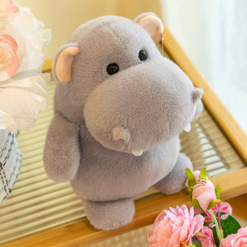 可爱Q版小河马毛绒玩具公仔布娃娃安抚儿童男女孩玩偶桌摆件礼物,淘宝优惠券,粉丝福利购,淘宝优惠卷
