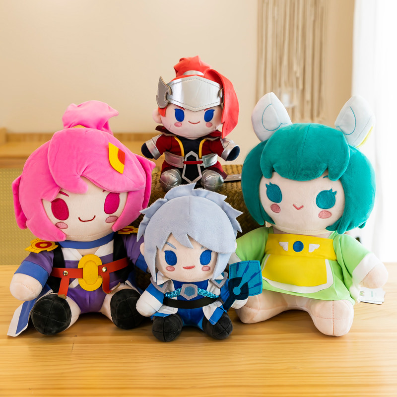 王者荣耀玩偶正版王者荣耀诸葛亮毛绒玩具梦奇公仔花木兰玩偶韩信抱枕布娃娃女