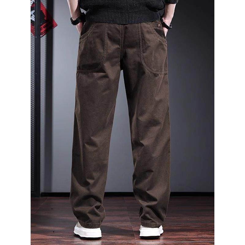 it neith BIAS秋冬季高端工装裤子男宽松直筒简约覆古水洗休闲裤,淘宝优惠券,粉丝福利购,淘宝优惠卷
