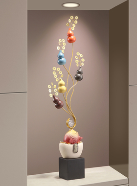 年年有余五福临门葫芦大摆件