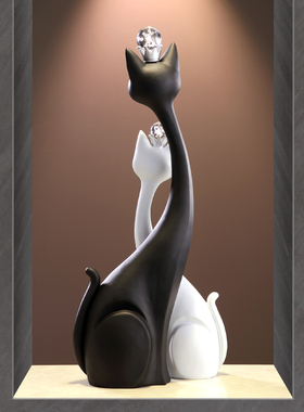 华将竖高大号招财猫高级感