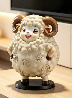 生肖羊本命年旺宅摆件大号存钱罐客厅电视柜儿童房间装饰创意礼物