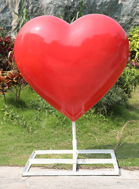 爱心造型摆件玻璃钢心形