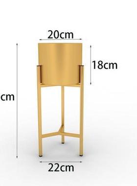 简约北欧大型古铜色落地花器花架花瓶金属家居客厅玄关摆件装饰i.