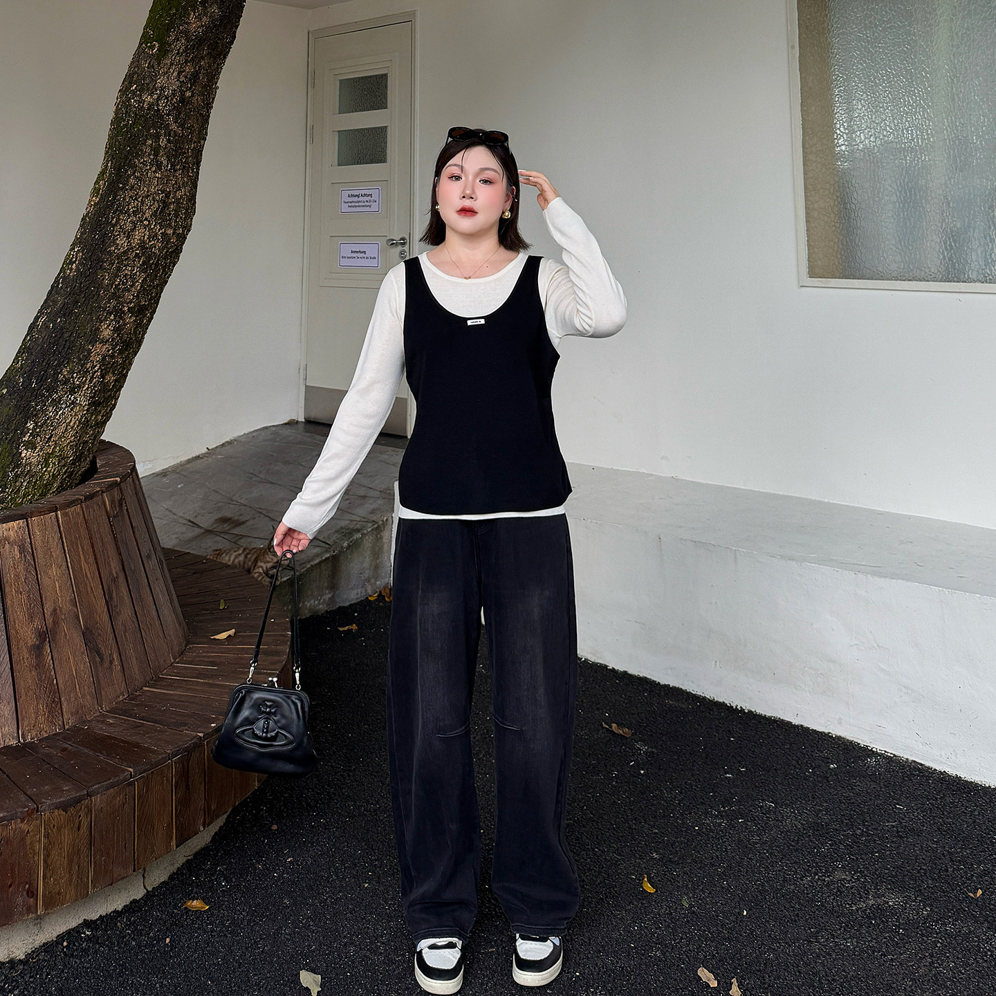 心存真大码女装加肥加大牛仔裤220斤秋冬新款胖mm高腰宽松阔腿裤,淘宝优惠券,粉丝福利购,淘宝优惠卷