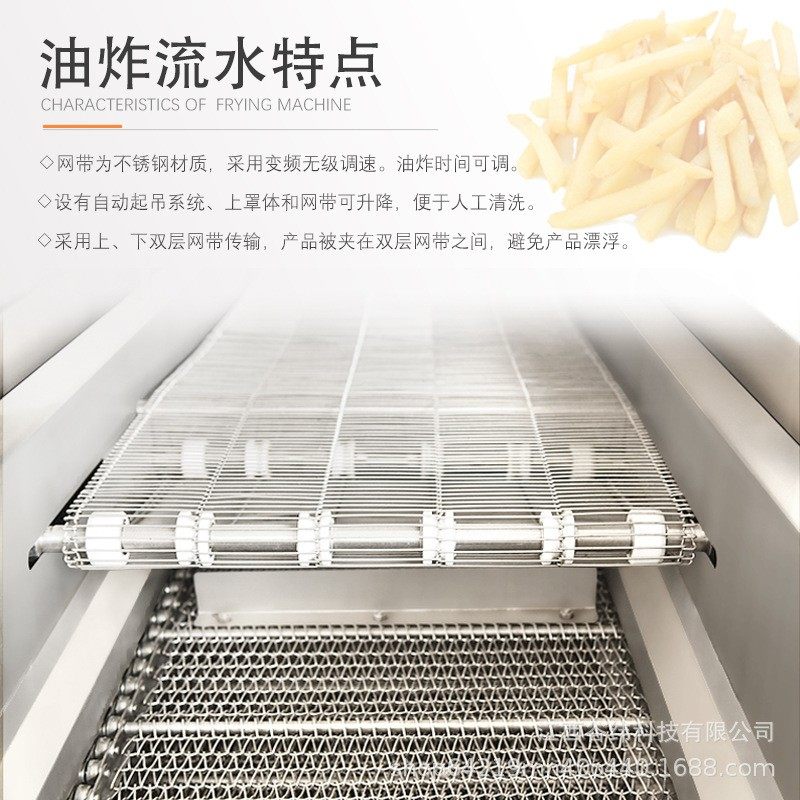 牌连续式油炸流水线大容量电加热薯条鸡柳狮子头温控油煎设备,淘宝优惠券,粉丝福利购,淘宝优惠卷