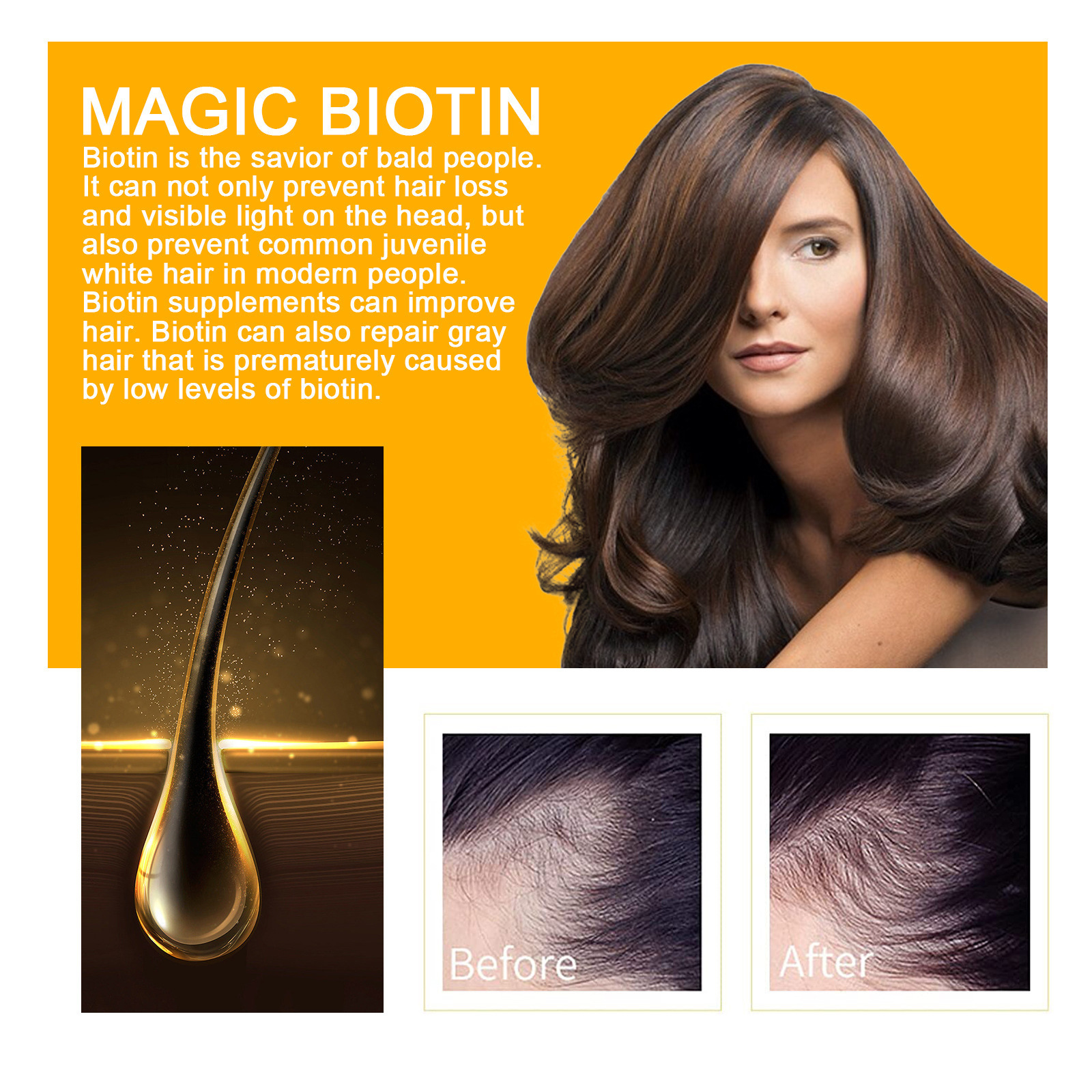 Biotin Hair Essential Oil Deep Moisturizing Scalp Massage Ca-图0