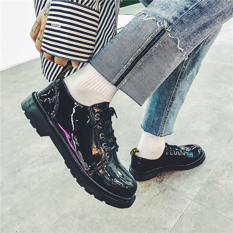 墨芳旗舰店夏季男鞋休闲商务正装黑色小皮鞋大头鞋韩版圆头马丁靴上班西装男2