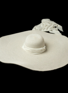 春夏新款绑带凹造型摄影旅拍草帽