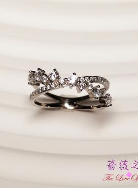 蔷薇之恋暗夜星辰轻奢S925银交叉