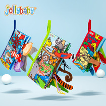 Jollybabybaby boob book Animals tail book Early teaching Bubook Hide Cat Cat Baby Toy 0-3-year-old tearing up