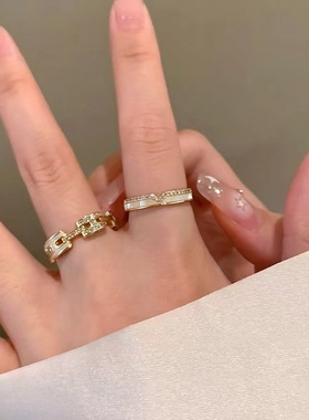 轻奢名媛贝壳字母精致叠戴