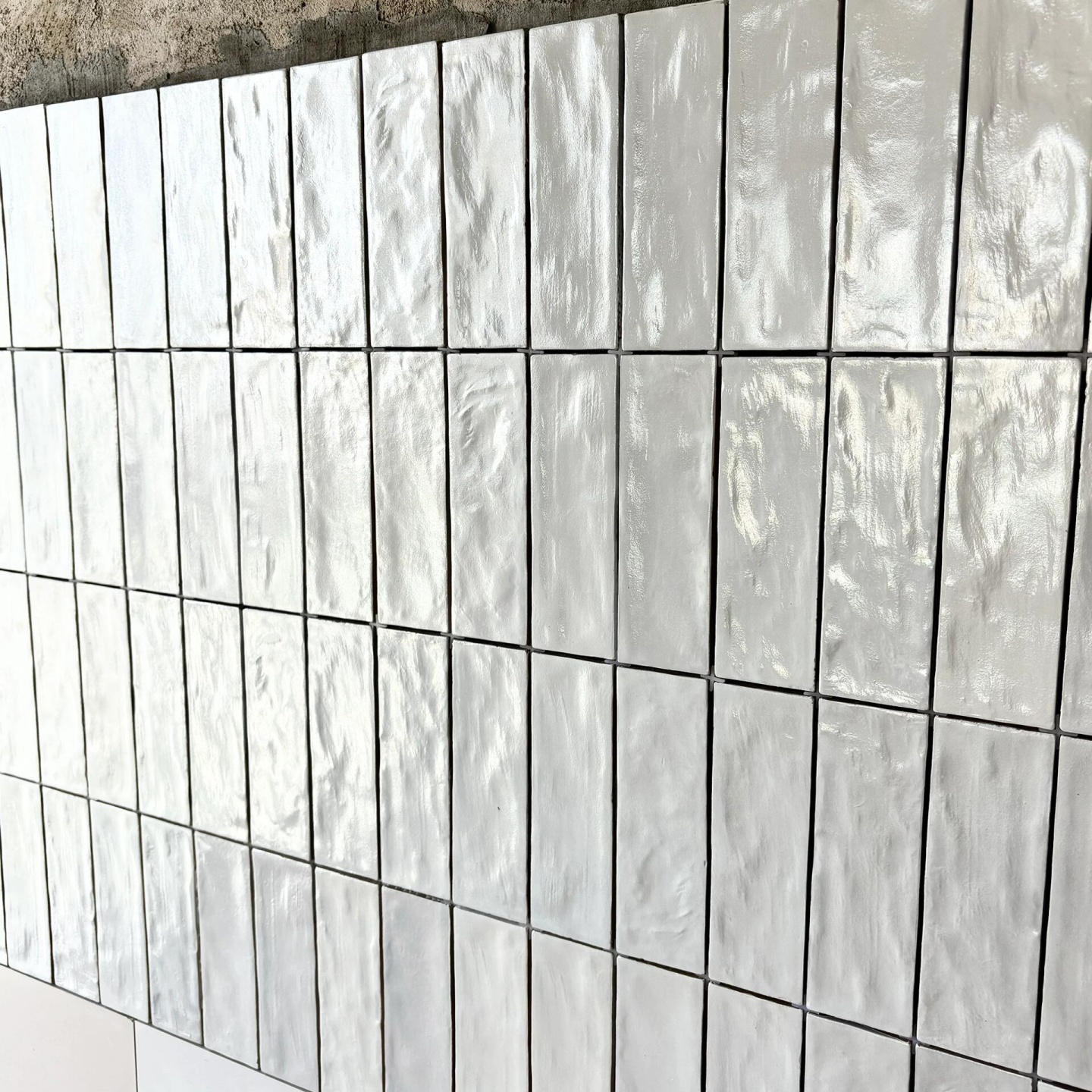 ins风珍珠釉小方砖手工砖 珠光奶油风玄关餐厅厨房背景墙卫生间 - 图2