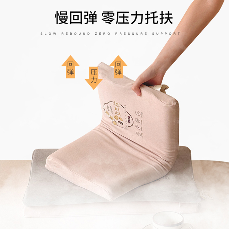 儿童生物基豆本慢回弹零压深睡记忆棉枕头枕芯护颈椎助眠整头一对 - 图3
