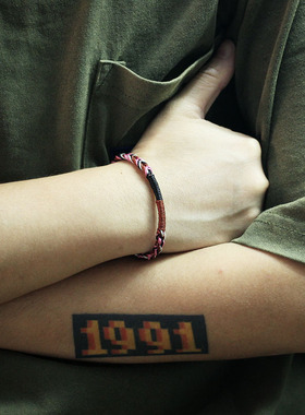 redbi赤兔dirtypink链男美式手绳