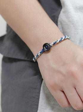 RedBi赤兔商店 像素电玩千禧古董白赛博荧光原创编织多层手绳男女