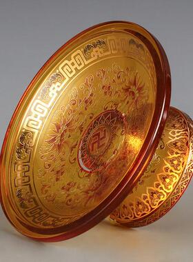 珐琅佛具套装供佛用品家用全套敬神佛前香炉供水杯供佛灯供盘花瓶