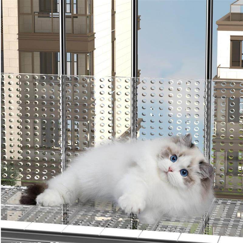 PC透明板阳台防护网防盗网垫板防漏防坠落窗台护栏花架冲孔洞板,淘宝优惠券,粉丝福利购,淘宝优惠卷