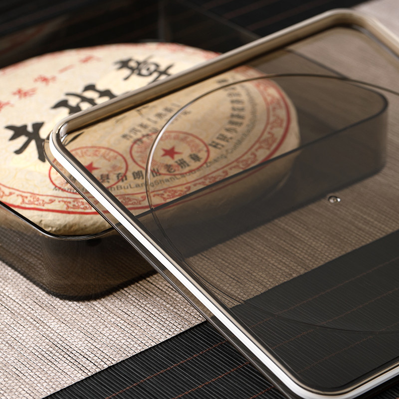 茶饼收纳盒普洱茶饼盒密封透明防潮储存中式家用357g展示架收藏盒,淘宝优惠券,粉丝福利购,淘宝优惠卷