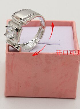 情侣戒指仿钻石婚戒轻奢指环情人学院男女款学生钻戒D-09