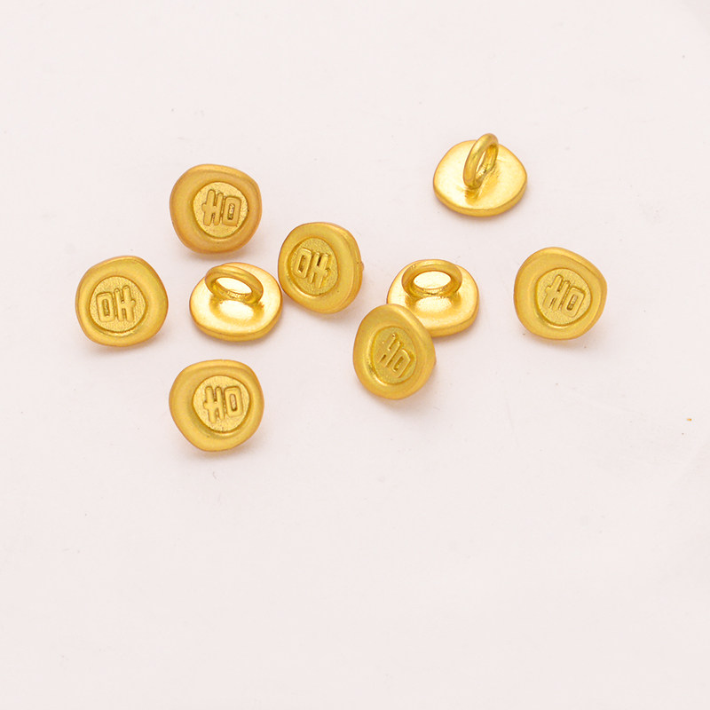 强保色沙金配件diy饰品古法金吉字收尾扣手链手绳连接扣结尾扣,淘宝优惠券,粉丝福利购,淘宝优惠卷