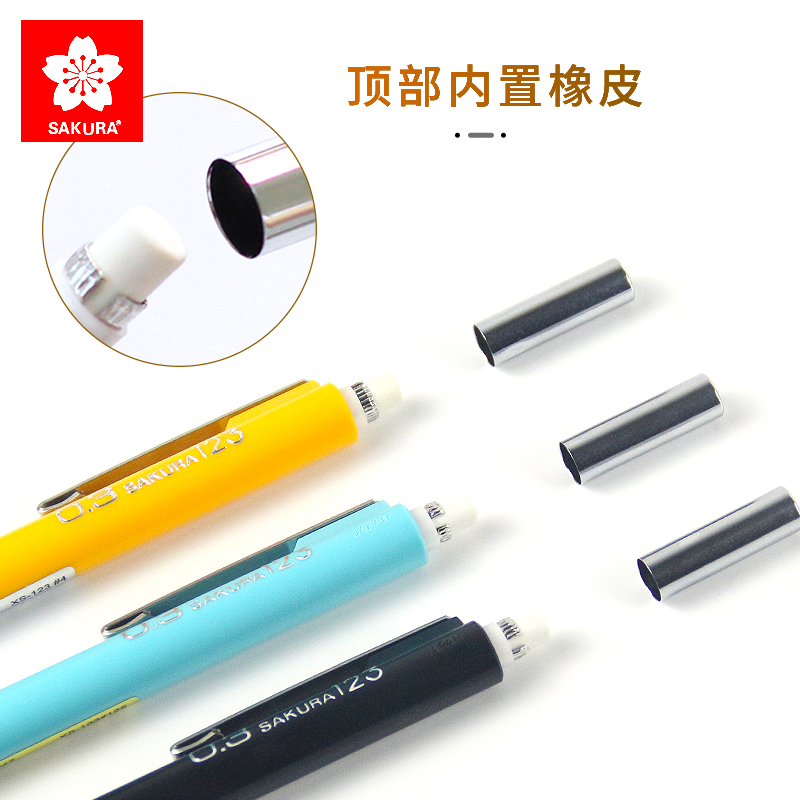 SAKURA日本原产樱花文具0.3MM自动铅笔0.5mm活动铅笔0.7MM0.9MM漫画书写笔手绘设计学生用品-图2