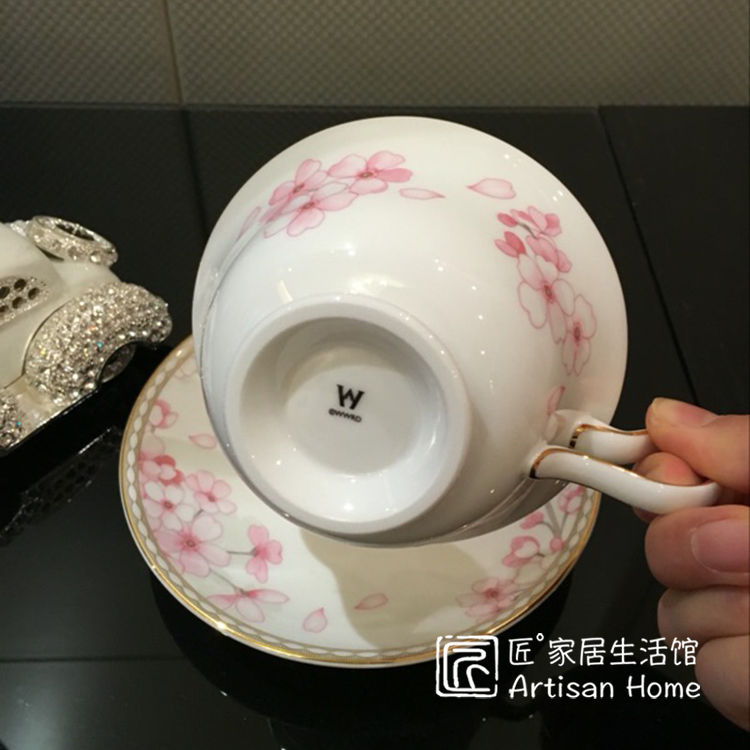 现货 英国Wedgwood樱花春蕾骨瓷红茶杯花茶杯欧式进口咖啡杯正品 - 图0