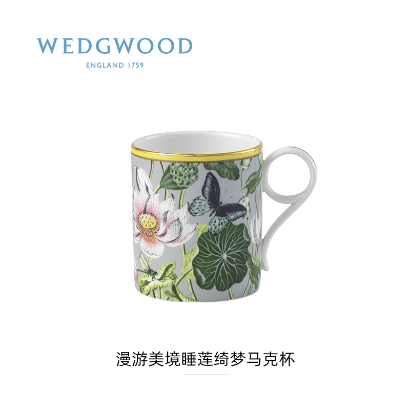 庆怜同款新品WEDGWOOD漫游美境马克杯骨瓷杯子咖啡杯玮致活正品 - 图2