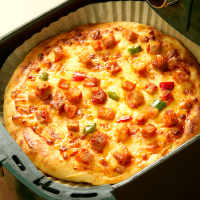 【3个】天海藏榴莲芝士披萨 黑椒牛肉烤鸡比萨饼胚加热即食美食