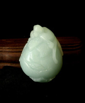 1308058 imitation and field green white jade resin handiwork handpiece Furou engraving to make the play ornament jade pendant the piece