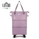 Travel bag with pulley universal wheels and wheels lightweight large capacity checkable folding lever suitcase storage bag
