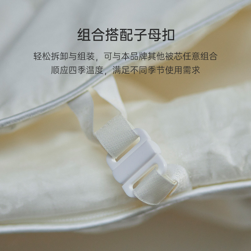 银桑保暖加厚桐乡手工双宫茧蚕丝被 银桑蚕丝被