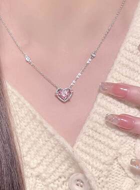 范琦「守护之心」s999纯银爱心项链女轻奢小众锁骨链情人节生日礼
