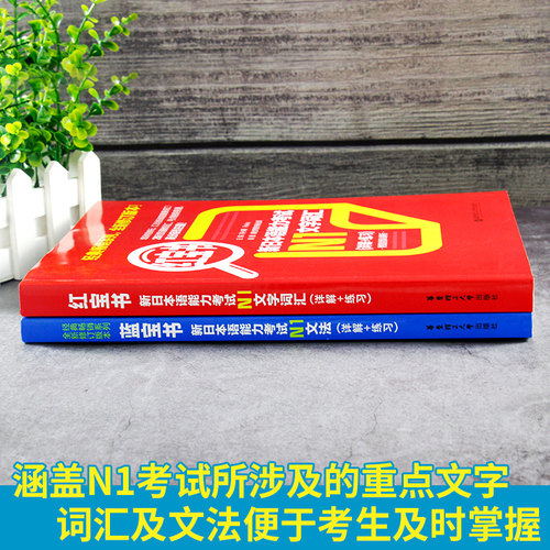 N1红蓝宝书 日语能力考试N1红宝书词汇+N1蓝宝书文法详解练习 许小明日语n1真题日语自学入门教材标准日本语日语练习题日本语教材 - 图1