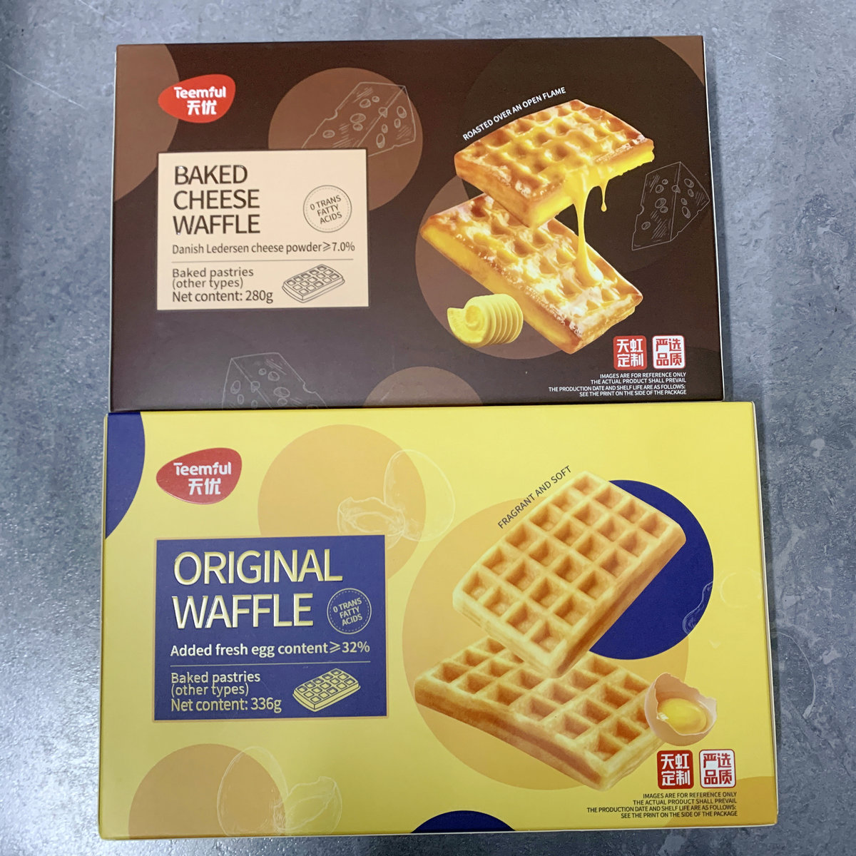 天优华夫饼原味岩烧芝士饼280g下午茶办公户外野餐宿舍糕点品热卖
