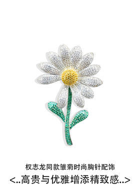 权志龙同款雏菊太阳花胸针女别针