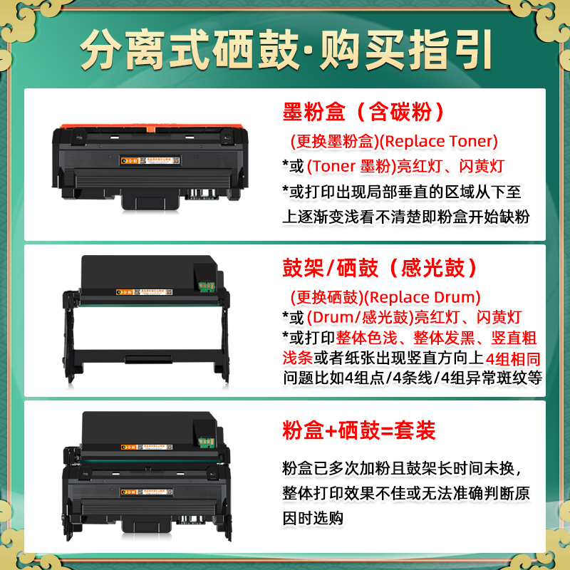 gbmB301sdn能循环加墨硒鼓GBP30BT1通用长城牌GBM-B301X打印机B301DN复印粉盒碳粉盒晒鼓粉仓nd墨盒snd粉合鼓-图3