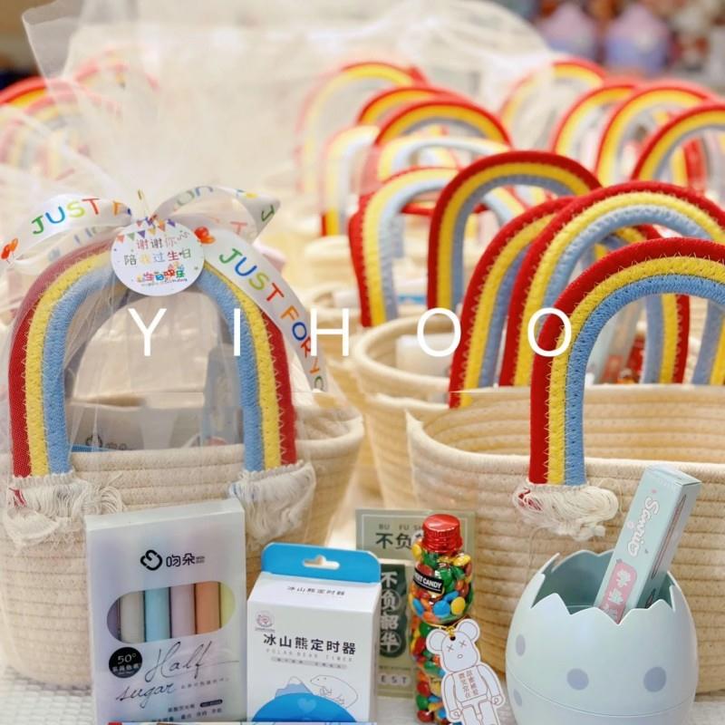 Carry-on basket with birthday gift box手提篮子宝宝满月周岁回 - 图2