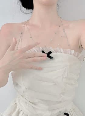 女性感辣妹身体链胸链立体