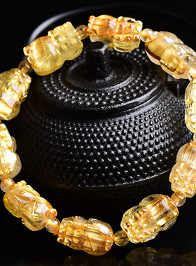 转运珠水晶饰品八方来财貔貅手链