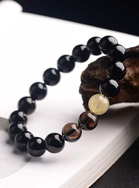 金发晶茶晶-晶采好财运手链